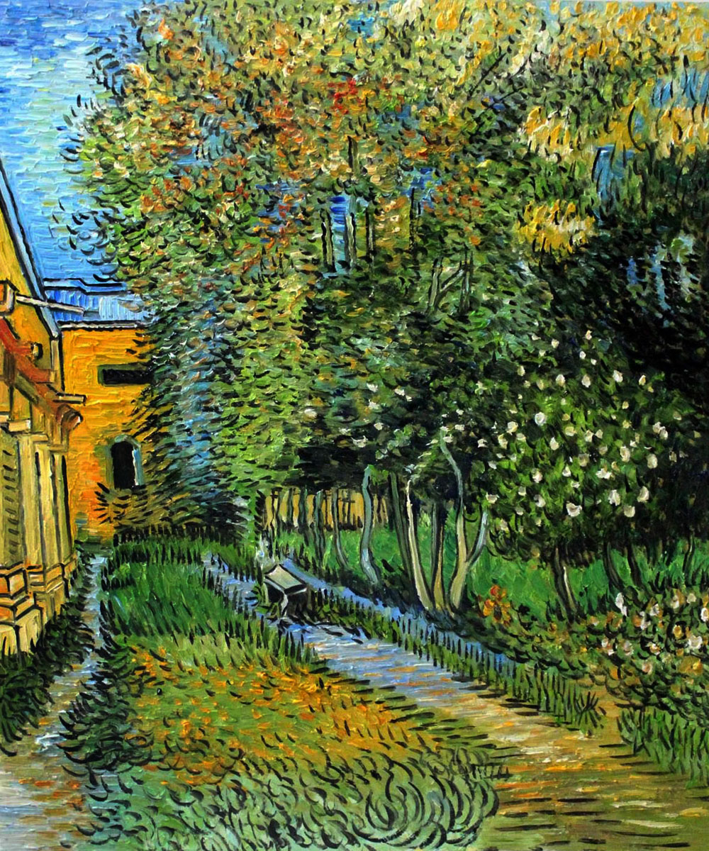 Asylum and Garden - Van Gogh Painting On Canvas